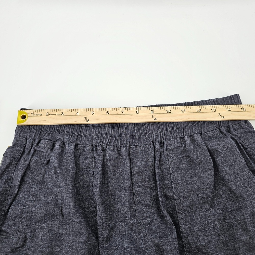 prAna Mantra Jogger Pants Drawstring Elastic Waist Hemp Blend Gray Size M - Picture 4 of 8